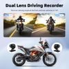 5" Motorfiets Display met Draadloze Apple CarPlay, Android Auto + DVR Camera's