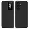 Tech-Protect Smart Wallet Schutzhülle für Samsung Galaxy S26 FE - Kartenfach und Smart Window - Schwarz