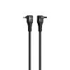 ER POWER Double Cobra kábel USB-C - USB-C, PD 100W, 1,5m, čierny