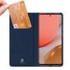 Dux Ducis Skin Leather case, knížkové pouzdro, Samsung Galaxy A72 4G / A72 5G, modré