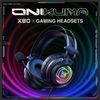Onikuma X80 Gaming Headset mit Mikrofon - 7.1 Surround Sound - ANC - RGB Beleuchtung - Kabelgebunden - Schwarz