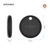Localizzatore intelligente FIXED Tag Dual con supporto Find My e Find Hub, nero