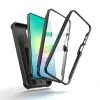 Tech-Protect Kevlar Cam+ Schutzhülle für Samsung Galaxy A27 5G - Hybrid Case mit Kameraabdeckung und Kickstand - Schwarz