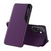Eco Leather View Case Schutzhülle für Samsung Galaxy A27 5G - Kunstleder Flip Case mit Standfunktion - Violett