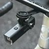 Rockbros Przednie światło rowerowe 1500 lm, czarne