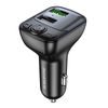 Borofone BC41 Eminency FM MP3 transmițător, Bluetooth, 2x USB, QC 3.0, 18W, negru