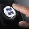 Baseus Grain Car Charger Mini, univerzalen pametni avto polnilnik, črn (CCALL-ML01)