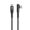 ER POWER Simple Woodpecker USB-C - USB-C kábel, PD 100W, 1,5m, fekete