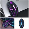 T-WOLF V1 gamer RGB egér, 1200 DPI, ergonomikus, háttérvilágítással (USB)