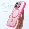 Θήκη ESR Classic Hybrid HaloLock Kickstand, iPhone 17, frosted pink