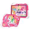 Tablet per bambini 7" HD con Android 14, protezione occhi e batteria 10000 mAh, Unicorno rosa