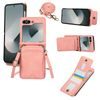 Crossbody θήκη, Samsung Galaxy Z Flip 6, ροζ