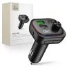 Tech-Protect CC07 3-Port KFZ-Ladegerät mit PD 54W + FM Bluetooth Transmitter - Schwarz