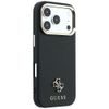 iPhone 17 Pro / 18 Pro ümbris – Guess Saffiano Small 4G Classic MagSafe'iga – must