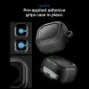 Spigen Rugged Armor Schutzhülle für Samsung Galaxy Buds 4 / 4 Pro - Flexibles TPU Case mit Karabiner - Schwarz