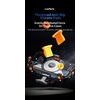 LanParte UBA-MC Motorrad Handyhalterung mit 15W kabellosem Laden - Smartphone Halterung mit Vibrationsdämpfung