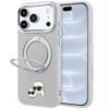 Karl Lagerfeld Leather Ring Stand 360 KC Pin MagSafe ümbris iPhone 17 Pro / 18 Pro – hall
