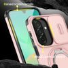 Camslide Stand Schutzhülle für Samsung Galaxy A27 - Integrierter Metallständer - Schiebbare Kameraabdeckung - Rosa