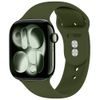 Tech-Protect Silicone rihm Apple Watch 8 / 9 / 10 / 11 / 12 / SE / Ultra (44 / 45 / 46 / 49 mm) – oliivroheline