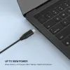 FIXED GaN töltőadapter notebookhoz, USB-C, PD 3.0, 100W, fekete