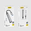 Dudao HUB A16B, 4in1, USB-A - 4x USB-A (3x USB2.0 / USB3.0), 6,3cm, fekete