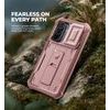 Dexnor 360 Kickstand Camprotector tok Samsung Galaxy A57, rózsaszín