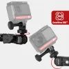 Motoros sportkamera tartó 360°, fekete