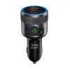 BlueStar AutoHarmony C81 FM πομπός, Bluetooth, QC 3.0, PD, 42W, γκρι