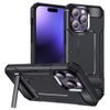 Techsuit Hybrid Armor Kickstand, iPhone 15 Pro, crni