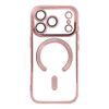 iPhone 17 Pro / 18 Pro dėklas – Electro Mag Cover MagSafe – rožinio aukso