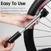 West Biking Tragbare MTB Fahrradpumpe für Mountainbike und Rennrad - USB aufladbar mit Manometer - Schwarz