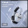 Onikuma GT883 Kabelloses Gaming Headset mit Mikrofon - Bluetooth 5.4 - Over-Ear Kopfhörer - RGB Beleuchtung - Weiß