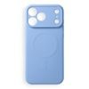 iPhone 17 Pro Max / 18 Pro Max silikona vāciņš ar kameras aizsargu – Silicone Mag Cover MagSafe – zils
