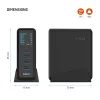 FIXED GaN dokkoló töltőállomás kijelzővel, 4x USB-C + USB, PD 3.2, 140W, fekete