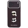Karl Lagerfeld Saffiano K&C Heads Pins and Logo Crossbody ümbris iPhone 17 Pro / 18 Pro – burgundia