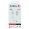 Swissten adaptor audio Lightning / Jack, alb