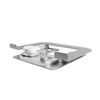 Premium Aluminium Laptop Ständer mit kabelloser 4-in-1 Ladestation - Ergonomischer Notebook Halter mit Wireless Charging für Smartphone, Smartwatch und Earbuds - Silber