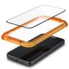 Spigen ALM Glass FC Folie de sticlă securizată 2 bucăți, iPhone 15, neagră