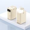 Powerbank 80.000mAh με 4 ενσωματωμένα καλώδια, 2x USB-A, 1x USB-C, PD, QC 3.0, LED φως camping, μπεζ