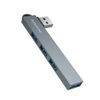Borofone Hub 4-in-1 (FH1) - USB auf 3× USB 2.0 / USB 3.0 - Grau