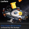 LanParte UBA-MC Motorrad Handyhalterung mit 15W kabellosem Laden - Smartphone Halterung mit Vibrationsdämpfung