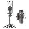 Blavec MagSafe Selfie Stick mit Stativ, Bluetooth Fernbedienung und Halterung - 41 cm - Schwarz