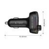 Tech-Protect CC07 3-Port KFZ-Ladegerät mit PD 54W + FM Bluetooth Transmitter - Schwarz