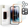 Komplet Tech-Protect Supreme, 2 kaljena stekla z aplikatorjem + steklo za leče, iPhone 16 Pro