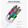 Kabel JP USB-C do USB-C, PD60W, QC 4.0, 3A, 480Mb/s, biały, 1,2 metra