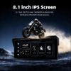 Motocyklowy wyświetlacz IPS 8,1" z bezprzewodowym Apple CarPlay i Android Auto