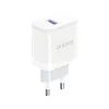 Dudao A20EU φορτιστής USB 18W + καλώδιο USB - USB-C, λευκό