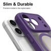 Techsuit HaloFrost II MagSafe Case für iPhone 17 Pro Max / 18 Pro Max - Stoßfeste Schutzhülle - Dark Cherry