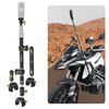 LanParte PMH-C3 supporto telescopico per fotocamere 360° e action cam per moto, 1,5 m, fissaggio a 3 punti, sistema a sgancio rapido