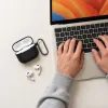 Tech-Protect Szilikon tok, Apple AirPods 4 / 5, fekete